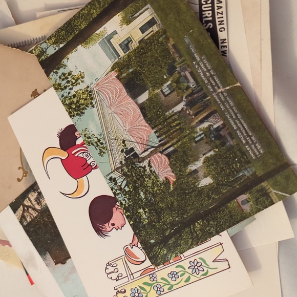 Ephemera Lot Of 50+ Vintage Photos Ads Cards - Picture 4 of 13